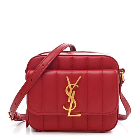 ysl matelasse cabas red|SAINT LAURENT Lambskin Matelasse Monogram Small Vicky .